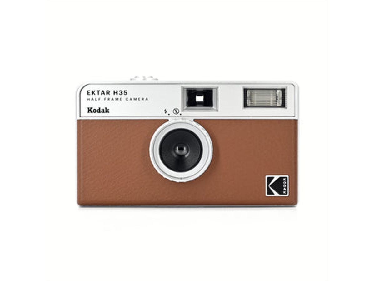 Kodak Ektar H35 Analog Kamera marron, 35mm Film, 22mm, F9.5, Flash