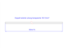 BACHMANN transparente Meterw. 5x1,5 50m, AEH/AEH FEP/Mantel PVC