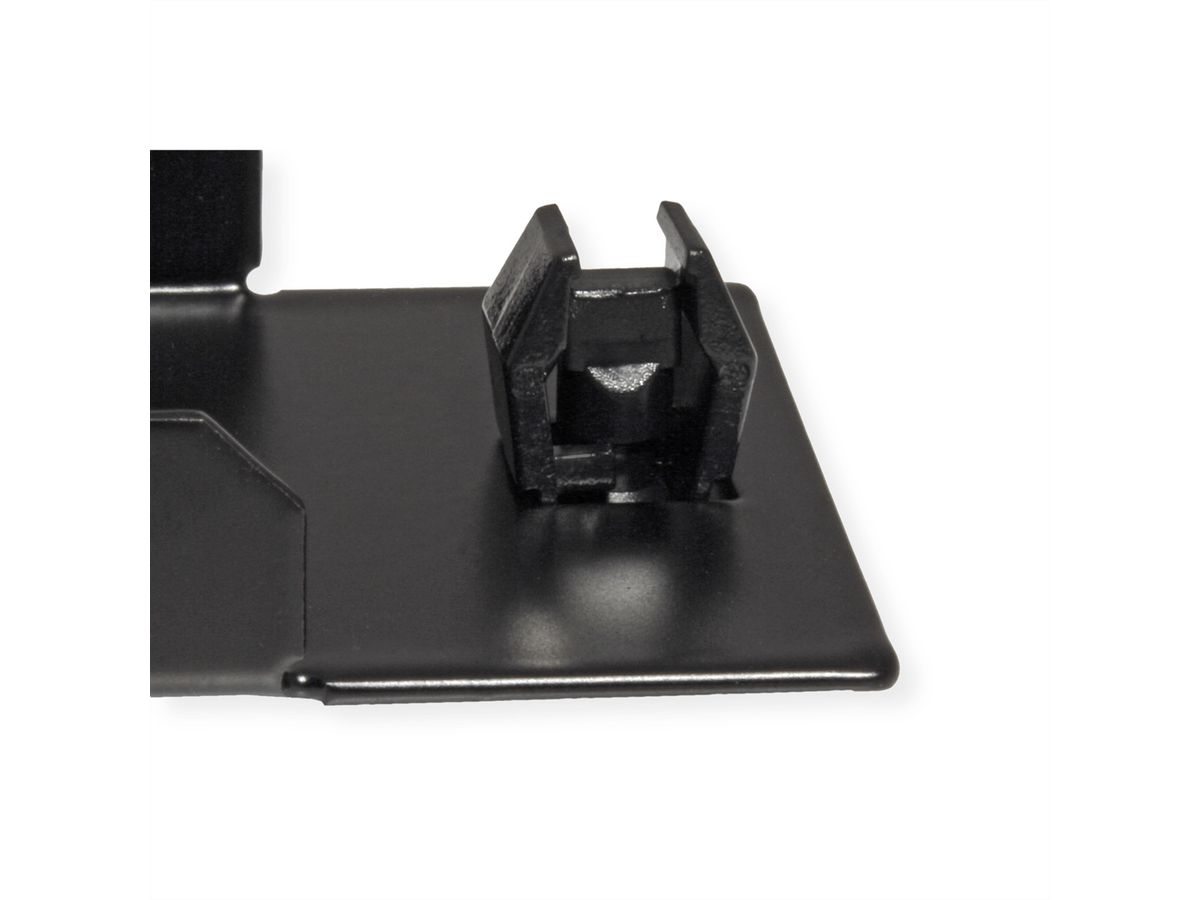 VALUE 19-Zoll-Blindplatte Snap-in, 1 HE, schwarz