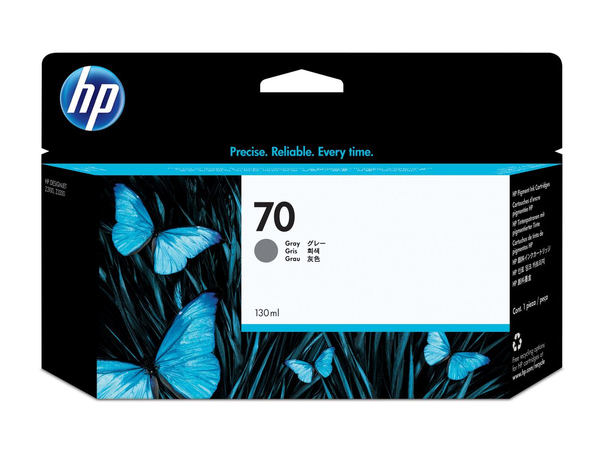 HP 70 Grau Druckerpatrone, 130 ml