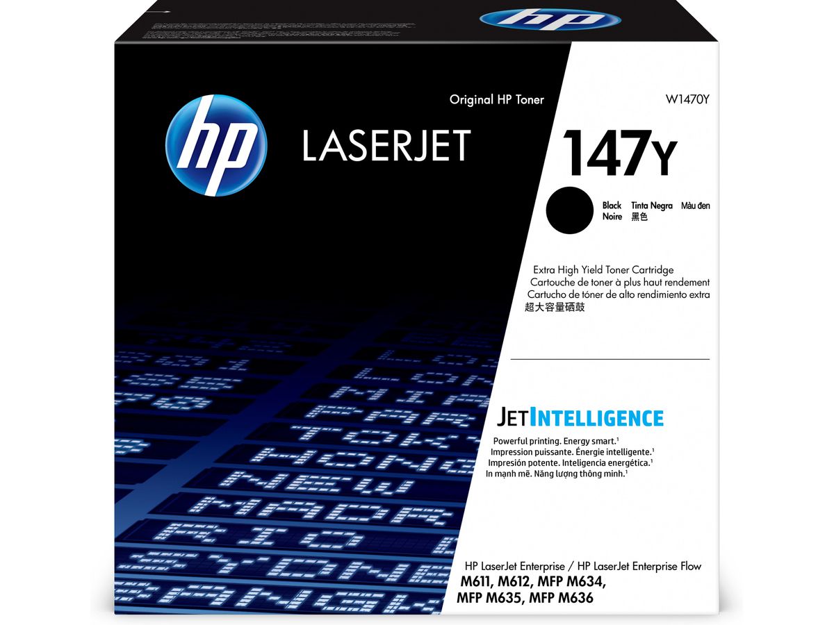 HP Toner noir extra grande capacité LaserJet authentique 147Y