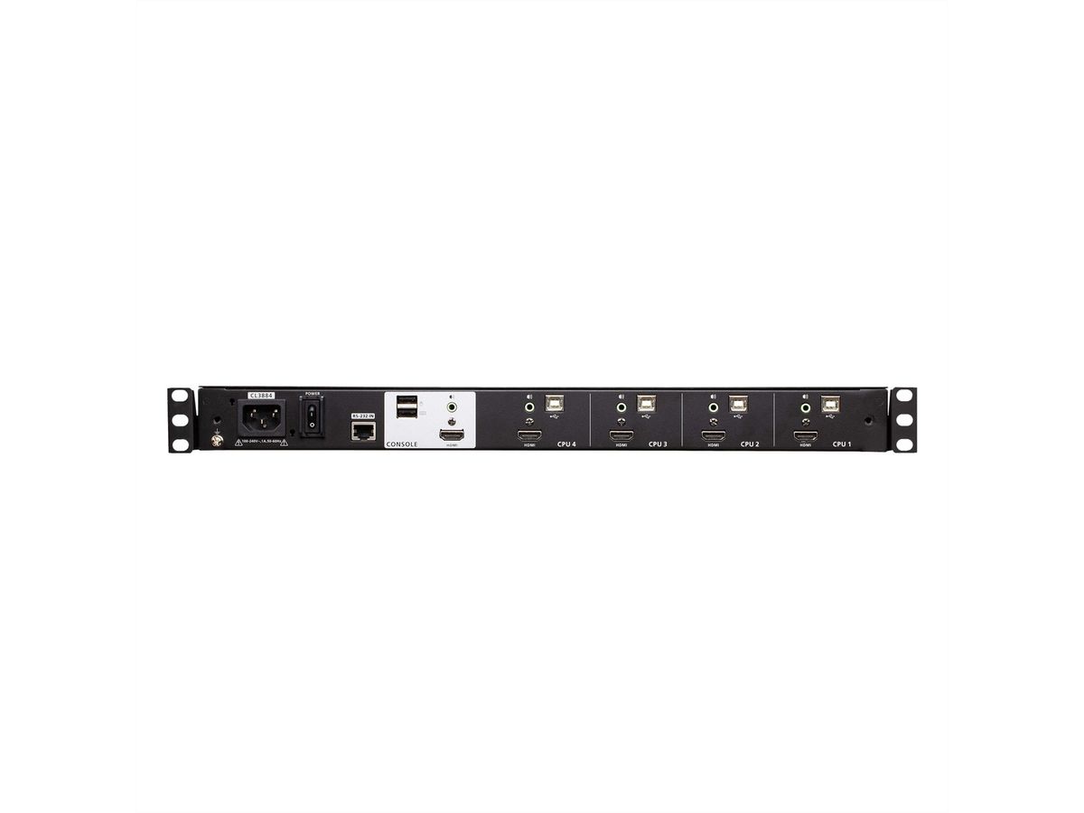 ATEN CL3884NW 4-Port Multi-View Dual Rail WideSceen LCD KVM, US-Layout