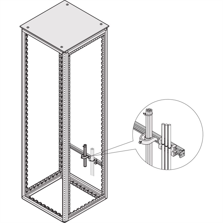 SCHROFF Varistar Rail en C pour largeur d'armoire 800W