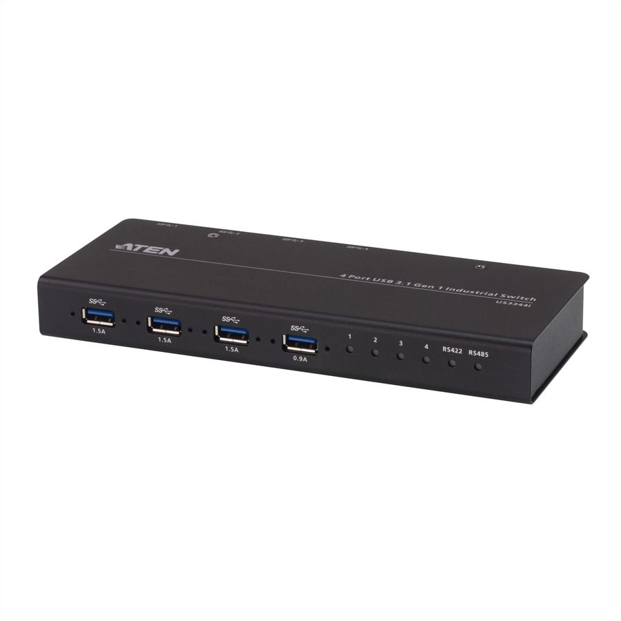 ATEN US3344i Commutateur de hub industriel USB 3.1 Gen1 4 x 4