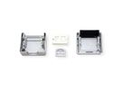 TELEGÄRTNER Gehäuse AP IP44,75x86x58, grau, mit Mont-Einsatz für 2xAMJ-Modul