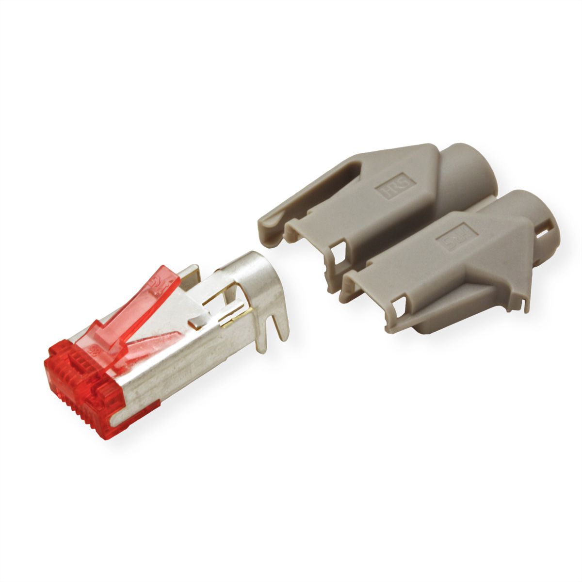 HiRose TM21 Stecker geschirmt, Tülle grau, 50 Stück