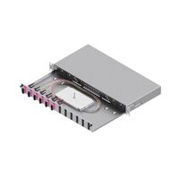 EasyLan Tiroir FO pour fusion basique catégorie C, 19" 1U, 12 ports, 6x SC-duplex, OM4