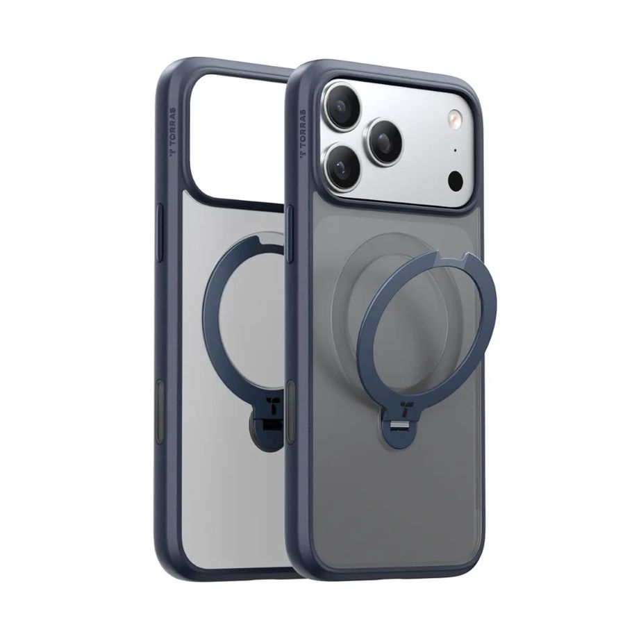 Torras Ostand 360° Case, iPhone 17 Pro Max, MagSafe, noir