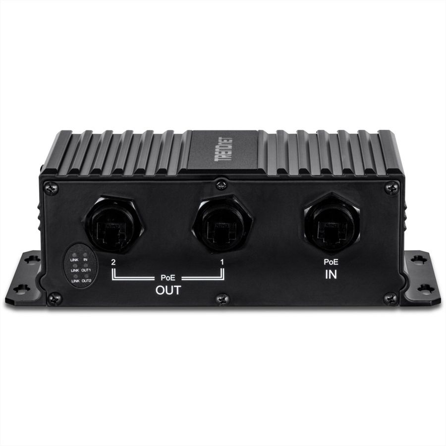 TRENDnet TI-EU120 2-Port UPoE Extender Industrial Outdoor Gigabit