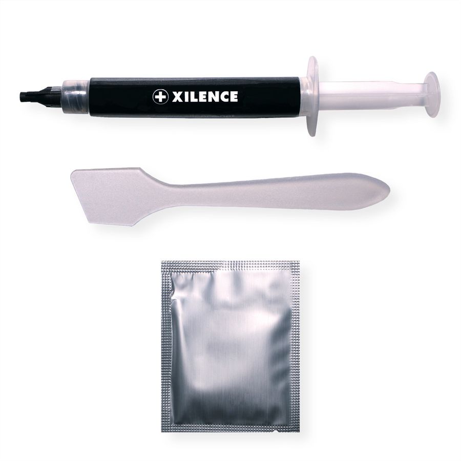 Xilence XPTP High Performance Wärmeleitpaste, Spatel, Reinigungstuch, 1.5g