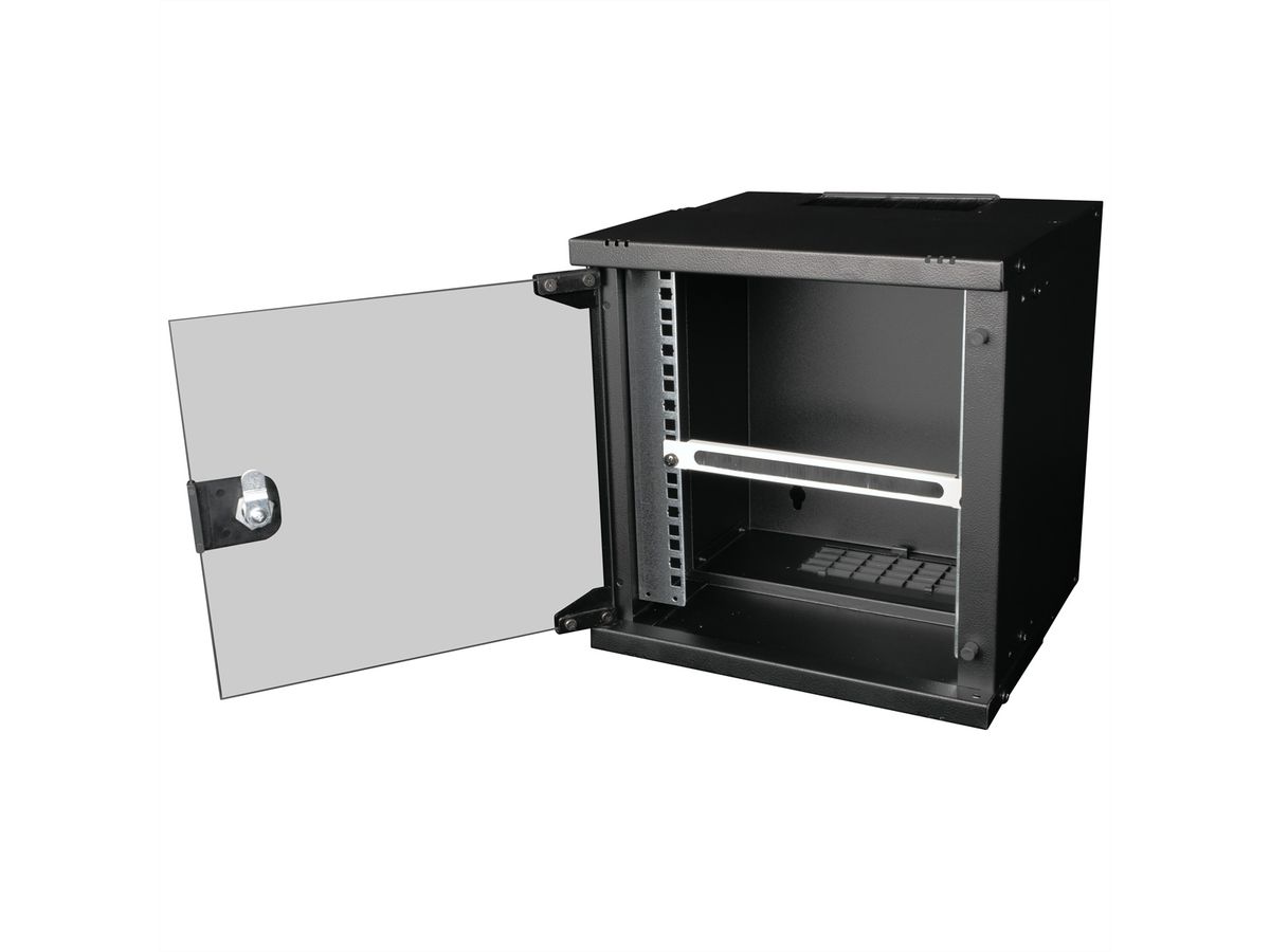 ROLINE 10" Passe-câbles, Avec brosse 0,5U gris