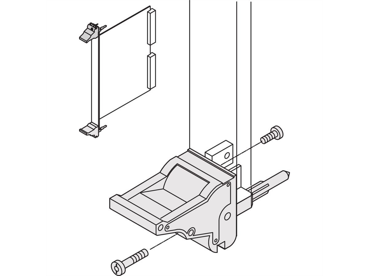 SCHROFF IEL-Griff - IEL-GRIFF UNTEN GR/SW 10STK