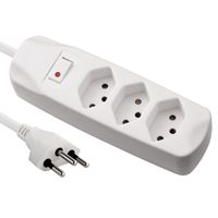 BLANK prise multiple 3xT13, avec interrupteur, blanche