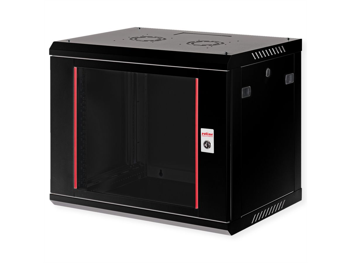 ROLINE 19" Boîtier mural Basic Plus 9U, 600x450 LxP noir