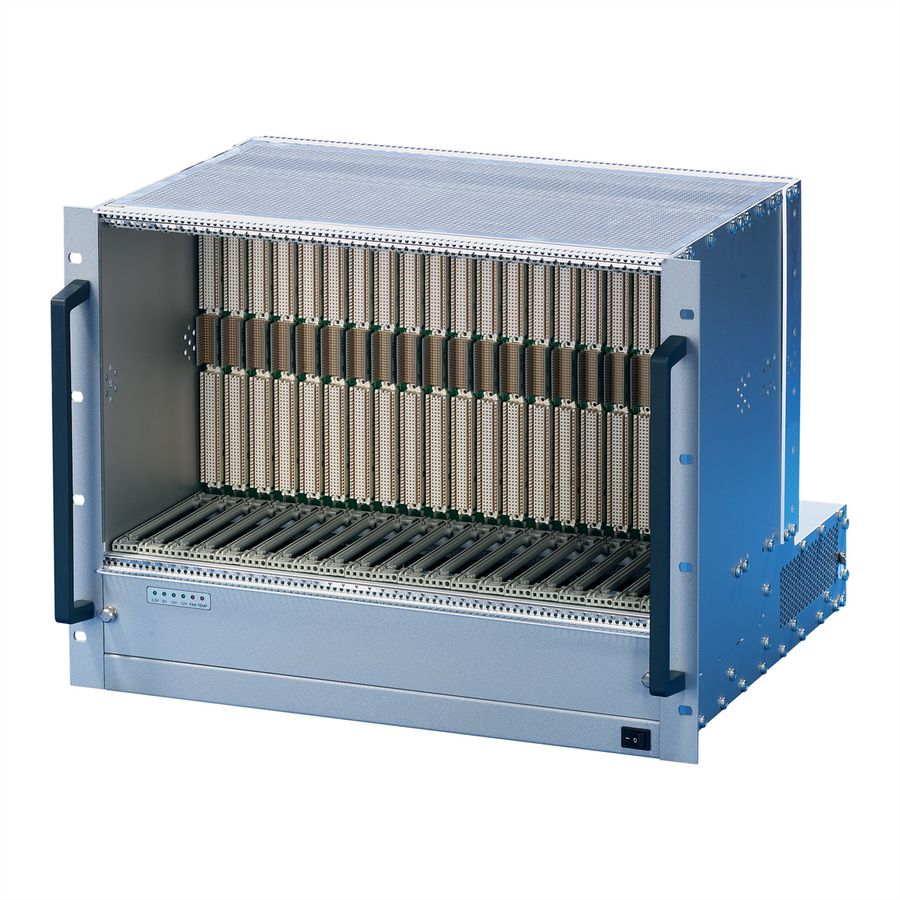 Système VME64x SCHROFF, 8 U, 21 slots, Open Frame PSU