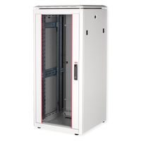 ROLINE 19-Zoll Netzwerkschrank Pro 26 HE, 600x600 BxT Glastür grau