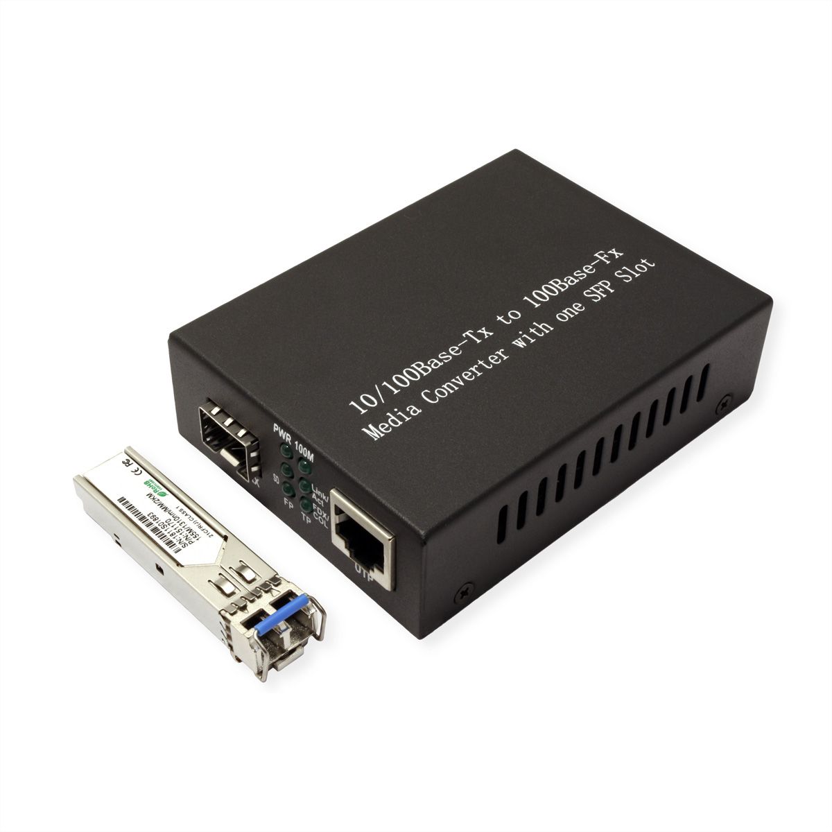 VALUE Convertisseur Fast Ethernet, RJ-45 - LC (avec module mini-GBIC)