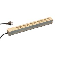 Bâti de prises SCHROFF, Suisse, 10 x prises, 19"