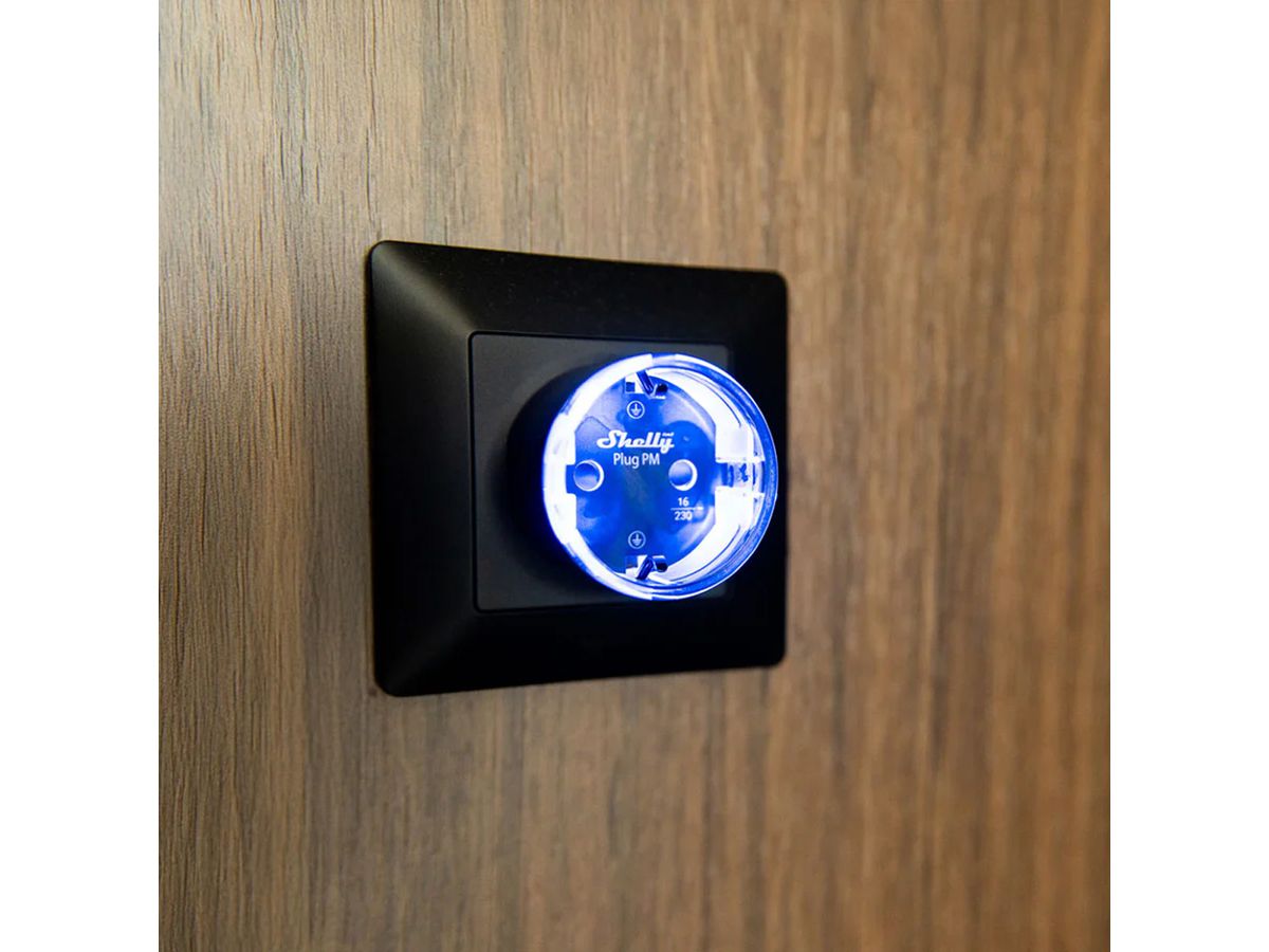 Shelly SmartPlug PM Gen3 schwarz