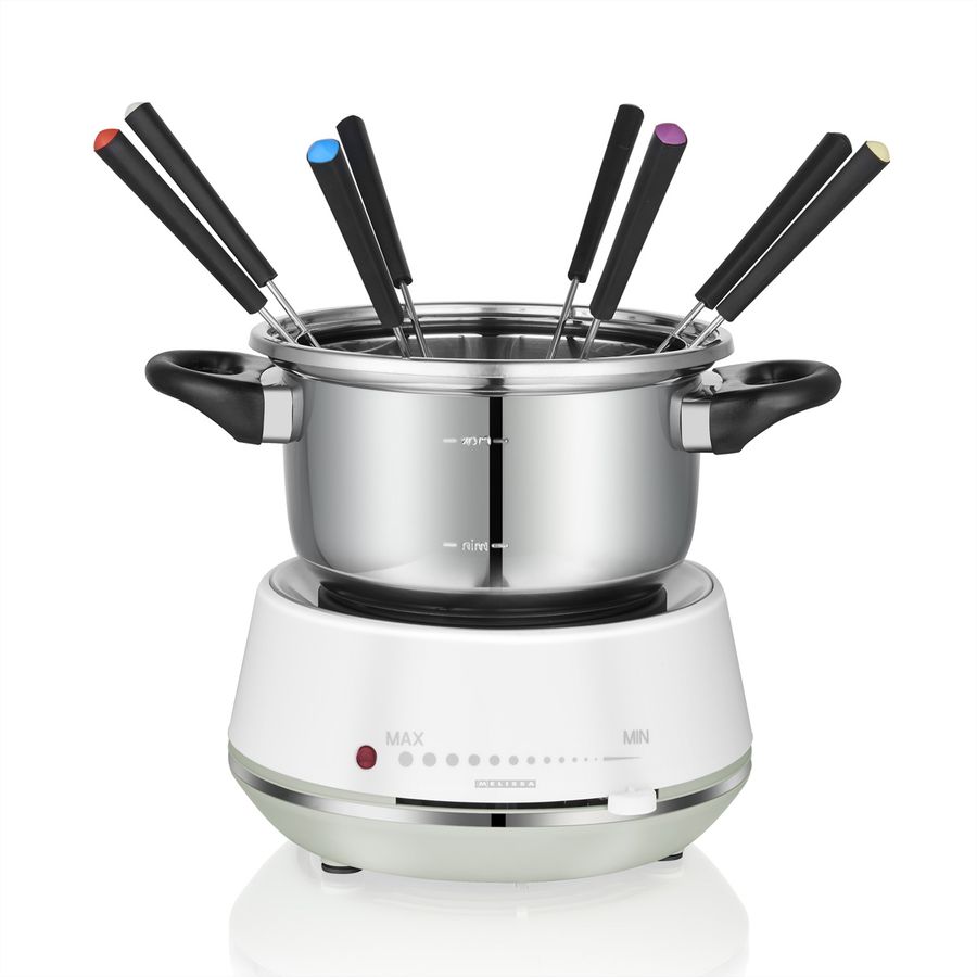 Melissa Elektrisches Fondue 16310230, weiss/ss, 1200W