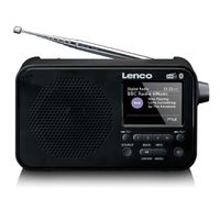 Lenco DAB+ Radio PDR-036BK, noir