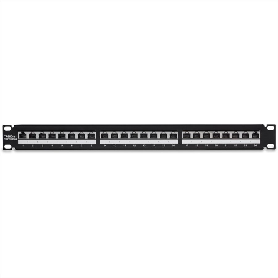 TRENDnet TC-P24C6AS Patch Panel, 24-Port Cat6A geschirmt