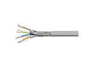 VALUE S/FTP-(PiMF-)Kabel, Cat.8 (Class I), Massivdraht, AWG22, LSOH, grau, 100 m