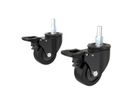 **DEMO**Hagor Kit de roulettes CPS - Locking caster, set for Leveling Feet - series, noir