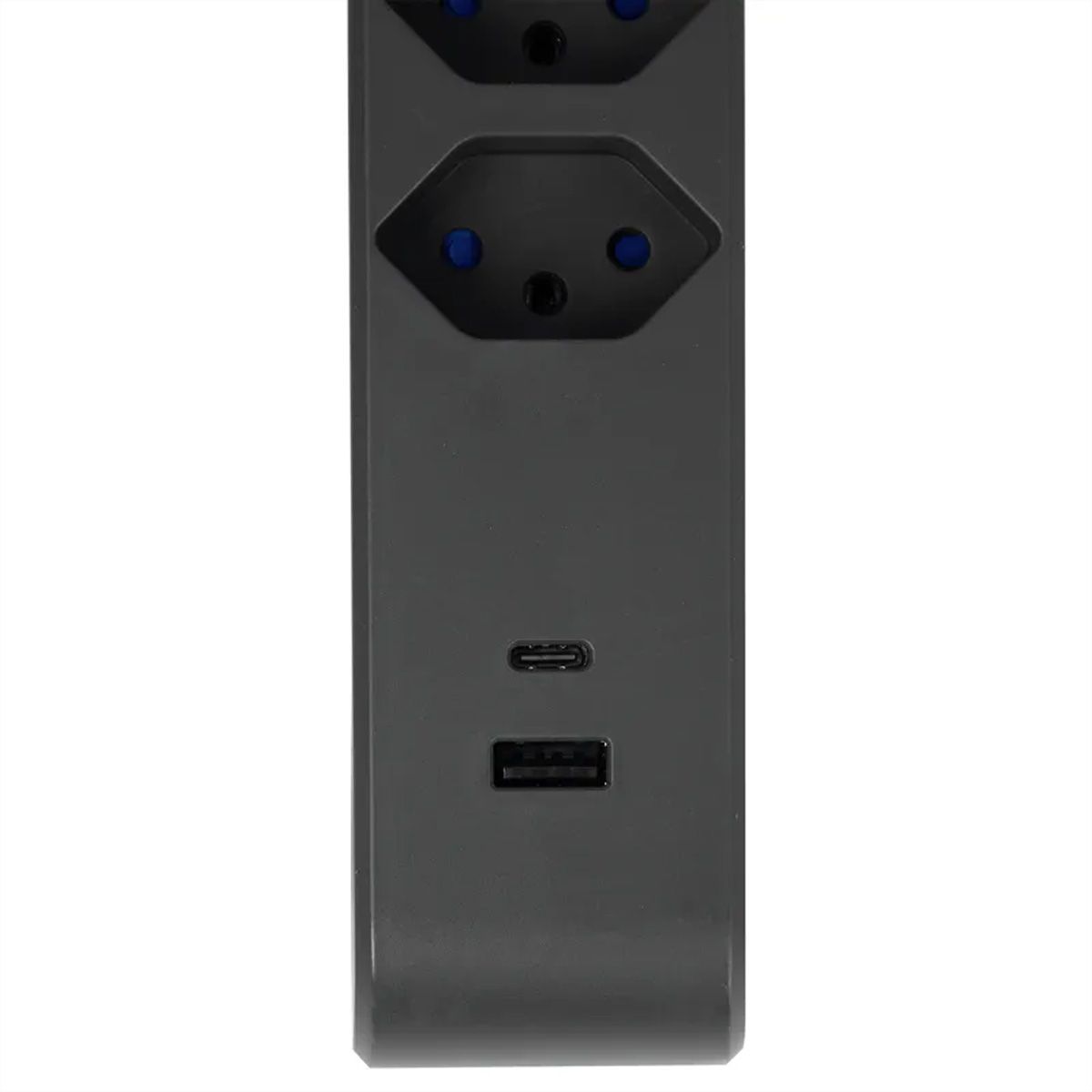 Steffen Steckdosenleiste IQ PRO 6fach, PRO 6xT13 + 1xUSB-A 18W + 1xUSB-C PD 20W, 3m, schwarz