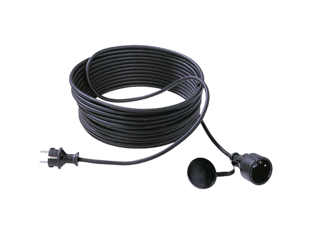BACHMANN Câble prol. 3G1,5mm² noir, 1m, ALLEMAND, noir, 10 m