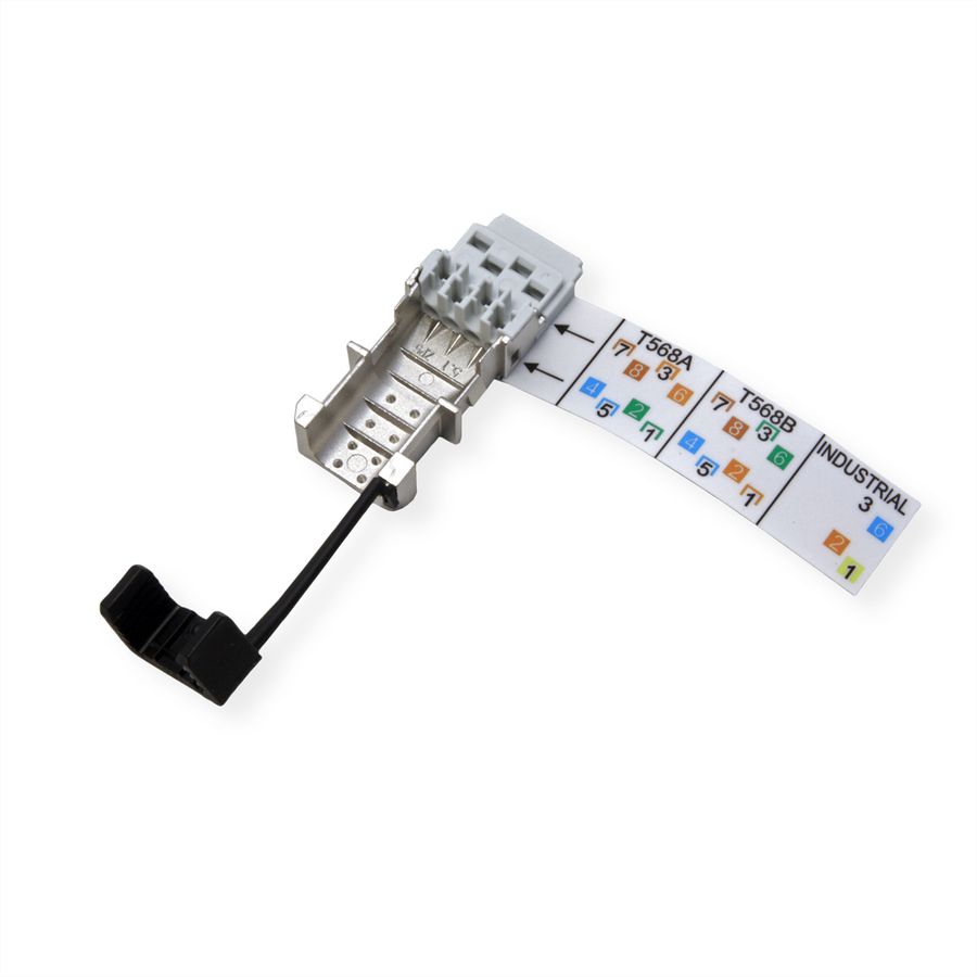 METZ CONNECT E-DAT Industrie IP20, feldkonfektionierbarer RJ45-Stecker, schwarz