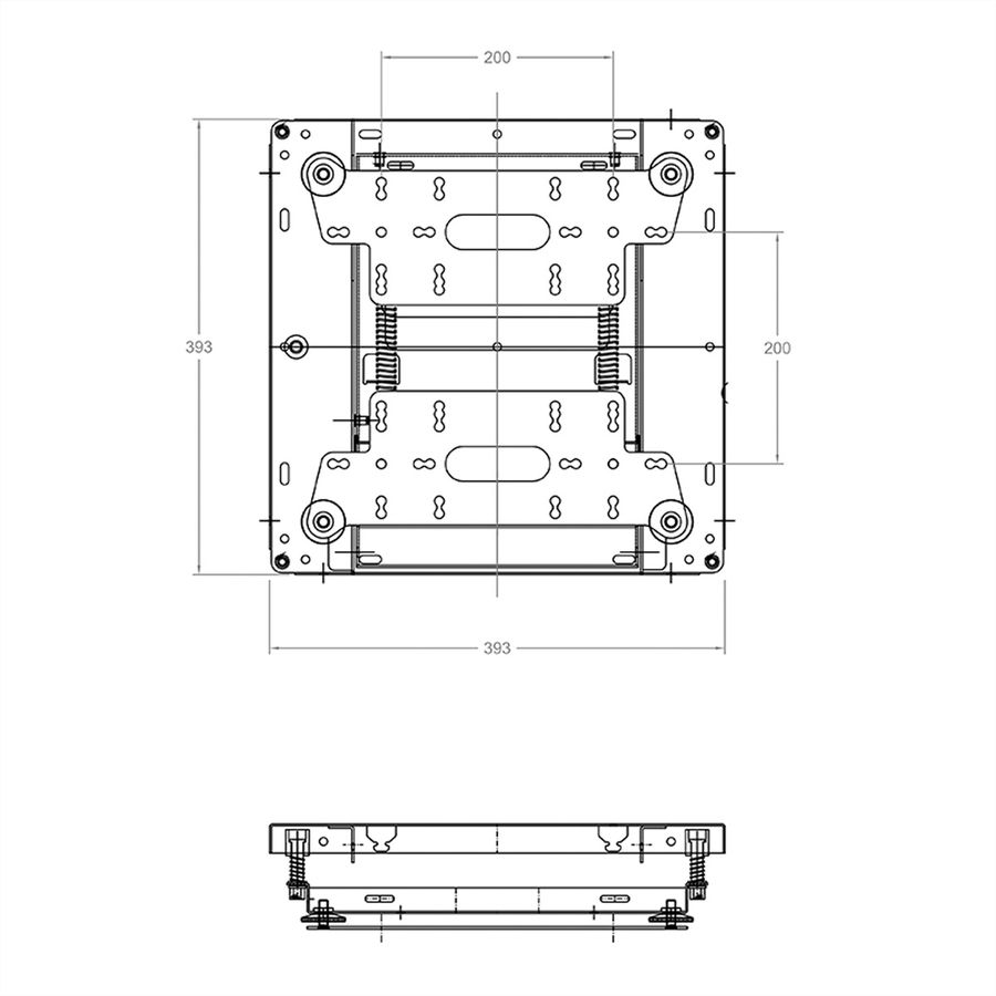 Hagor Support de mur vidéo VWH-1 Small , noir