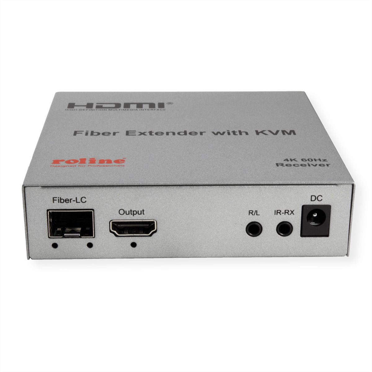 ROLINE KVM Verlängerung über LWL, HDMI 4K, USB, 20 km
