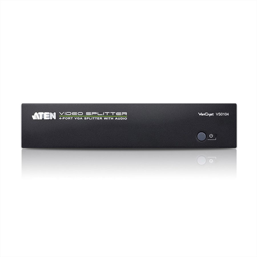 ATEN VS0104 VGA Video-Splitter, 450MHz, Audio, RS232, 4fach