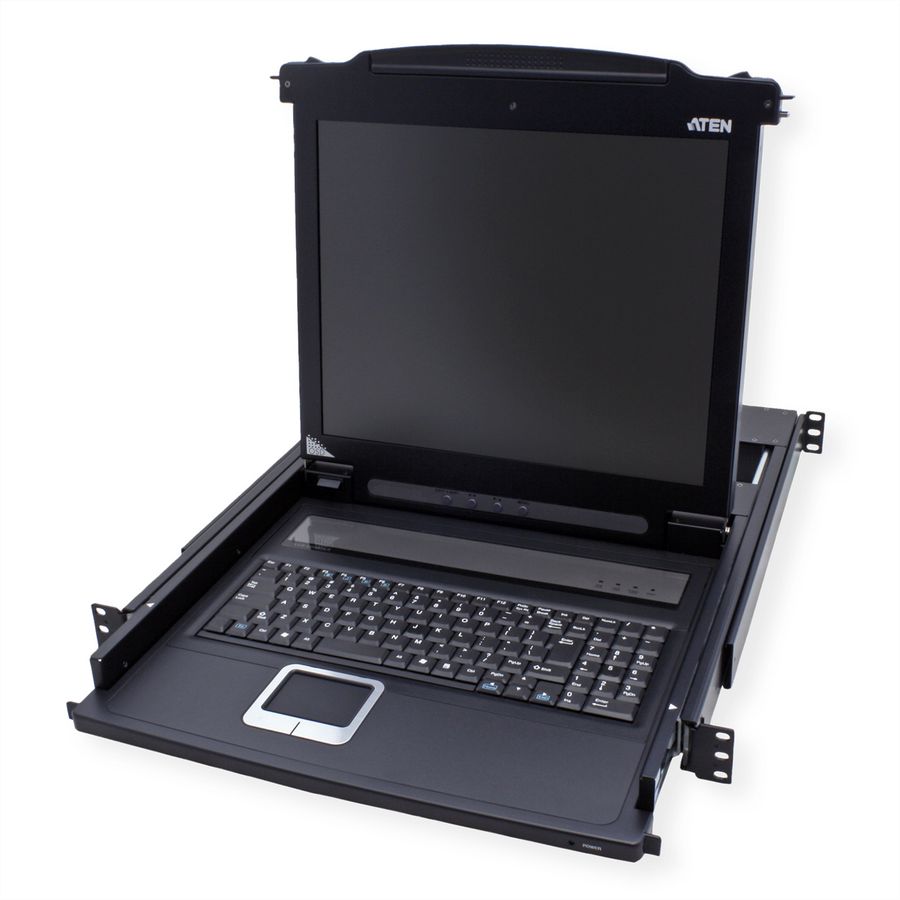 ATEN CL1000M KVM-Konsole, 43cm LCD, VGA, PS/2, IT-Layout