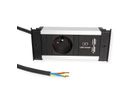 BACHMANN KAPSA XS 1xUTE 1xUSB Charger Strom 2,0m AEH CEE7/7