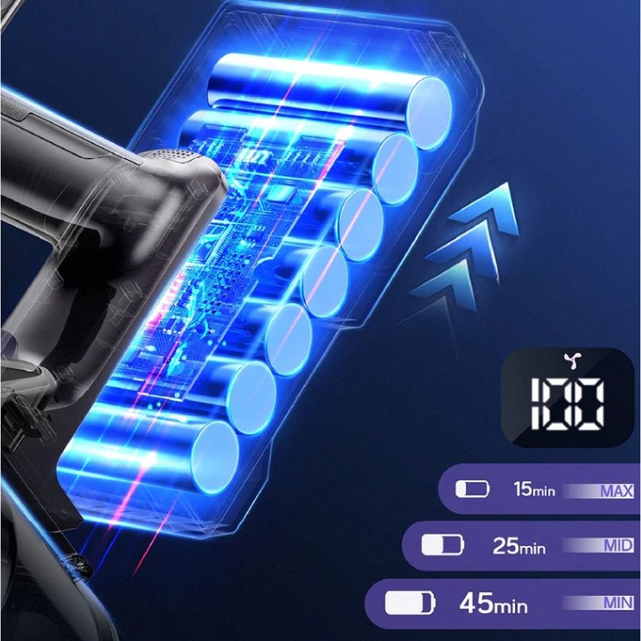 Solis Flexi Vac Cleaner 350, aspirateur sans fil, 350 W, Li-Ion, , gris/violet
