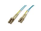 VALUE LWL-Kabel 50/125µm OM3, LC/LC, LSOH, türkis, 15 m