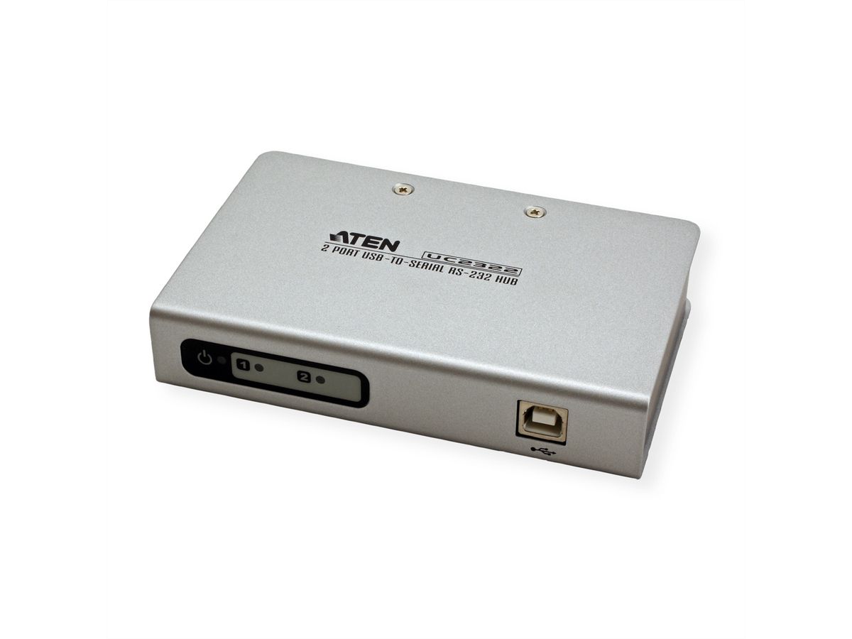 ATEN UC2322 USB-zu-Seriell RS-232 Hub 2-Port