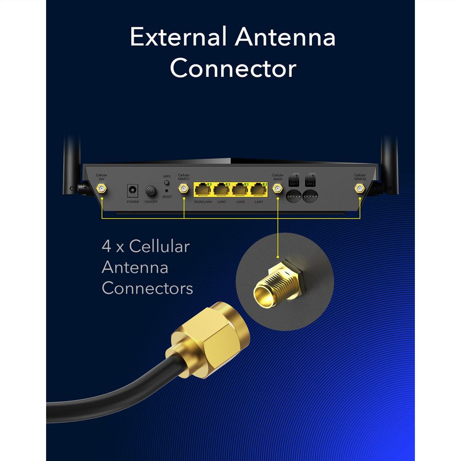 CUDY LT700 AC1200 Routeur WiFi 4G, LTE-Cat6 Gigabit