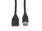 ROLINE USB 3.2 Gen 1 Kabel, Typ A-A, ST/BU, schwarz, 0,8 m