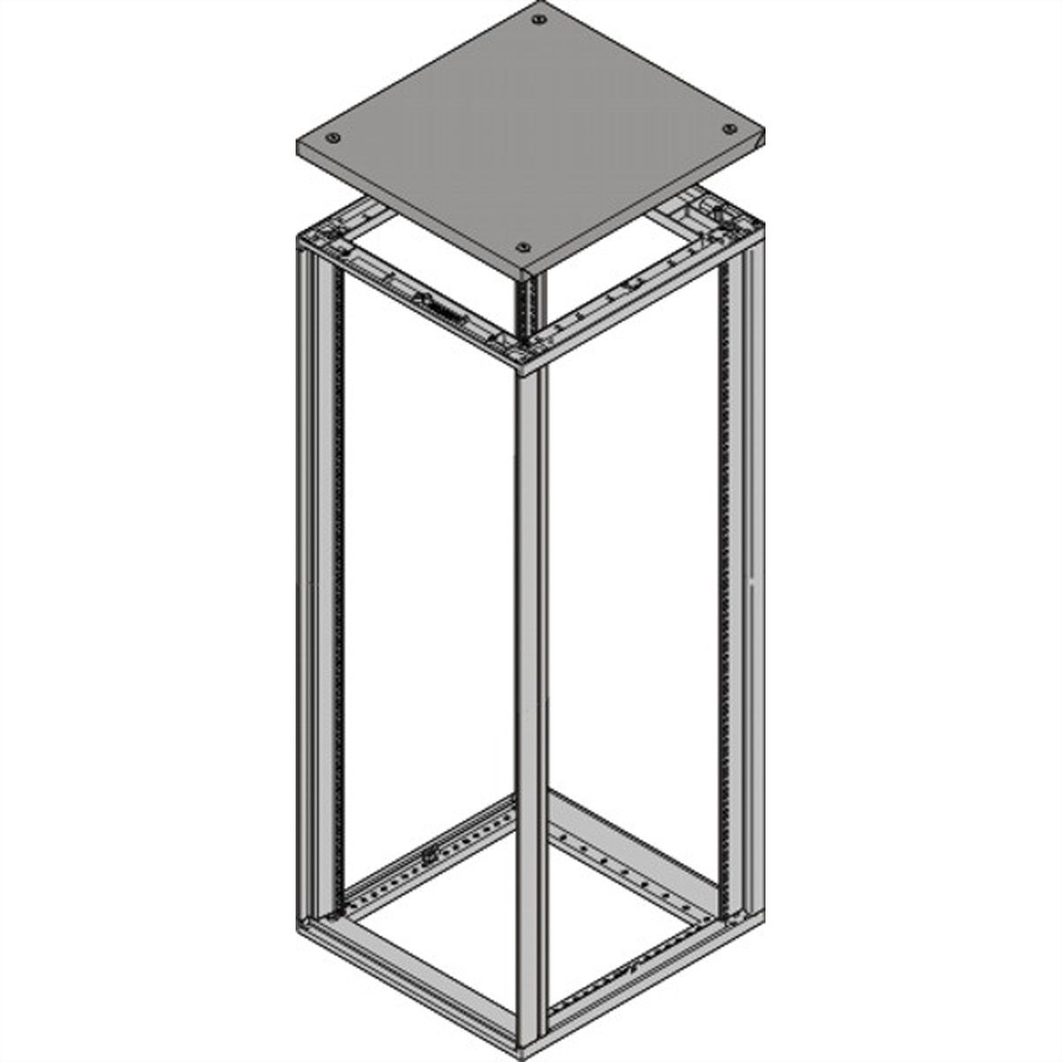 SCHROFF Dach angehoben - DACH ANGEHOBEN 500T RAL7021