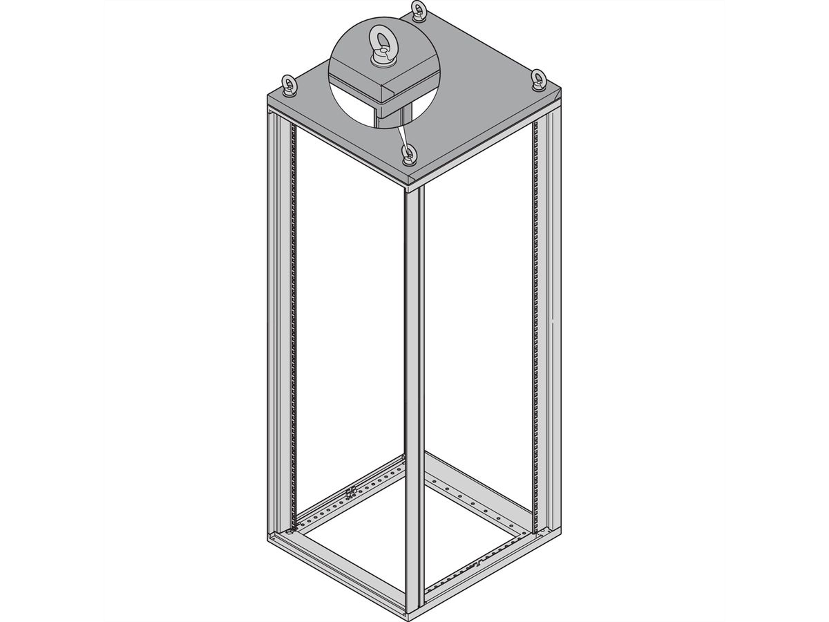 Oeillets de levage Novastar SCHROFF pour capot supérieur surélevé ou en éventail