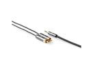 Câble audio stéréo Nedis, 1x jack ST, 2x RCA ST, gris, 2 m
