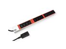 BACHMANN IT PDU ALU 1U 8x C13 3x C19, câble d'alimentation avec fiche C20