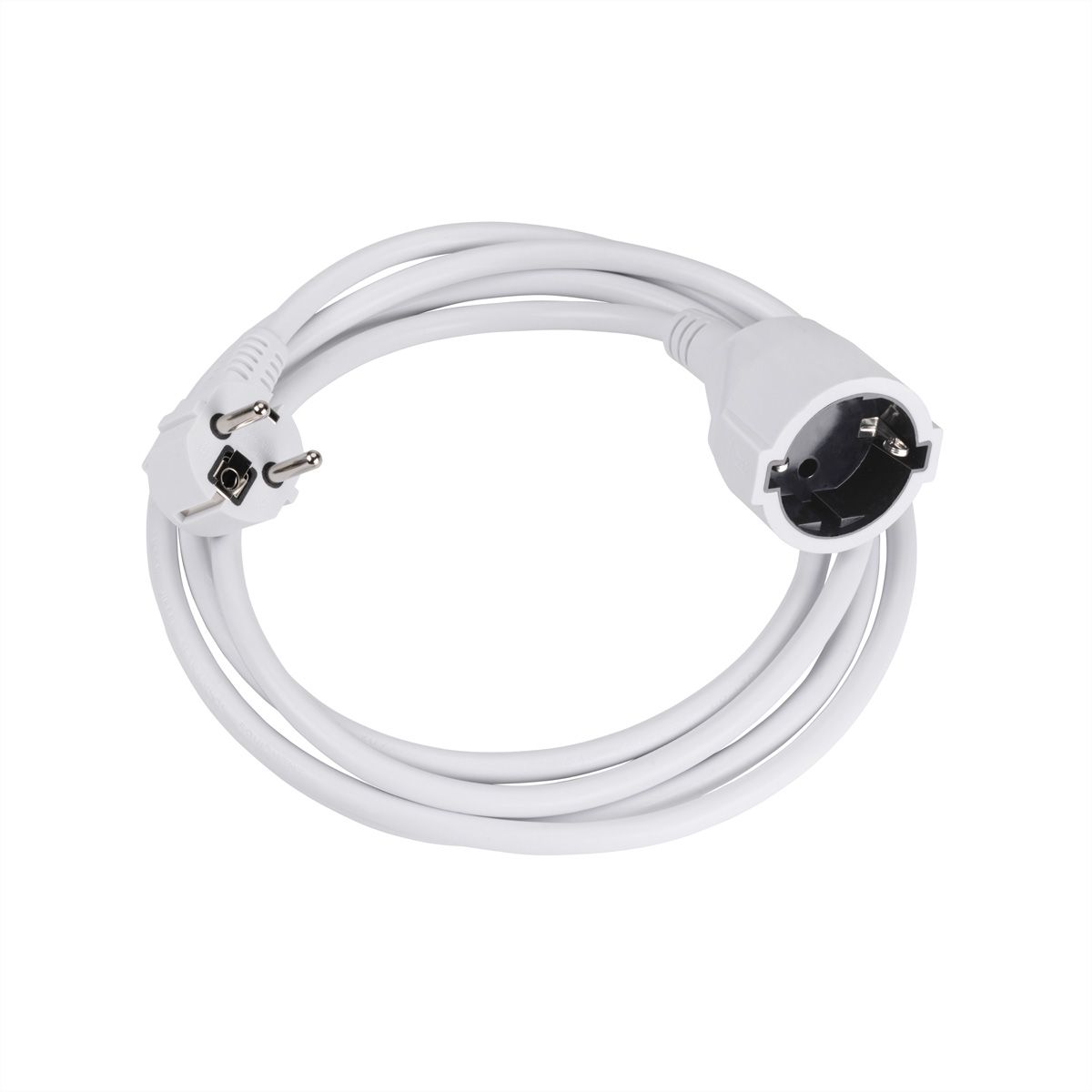 BACHMANN Extension cable, Schutzkontakt 230V 4m weiss