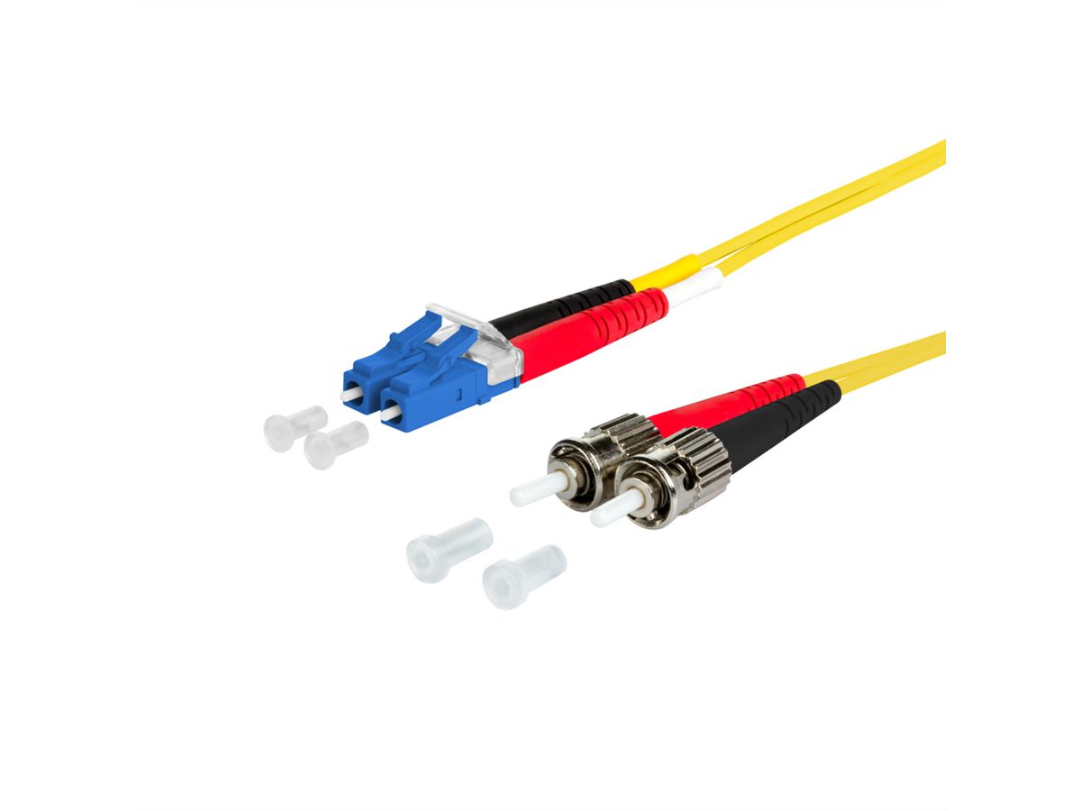 METZ CONNECT OpDAT cordon de brassage, LC-D/2xST OS2, 5 m