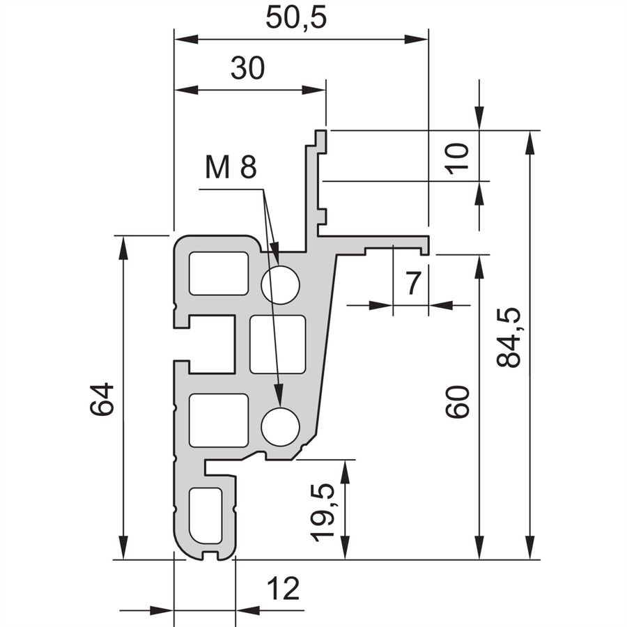 Cadre d'armoire Novastar SCHROFF, Heavy-Duty, 25 U 553W 1000D
