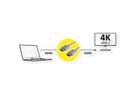 ROLINE Câble HDMI Ultra HD avec Ethernet, 4K, M/M, ultra-slim, coaxial, noir, 2 m