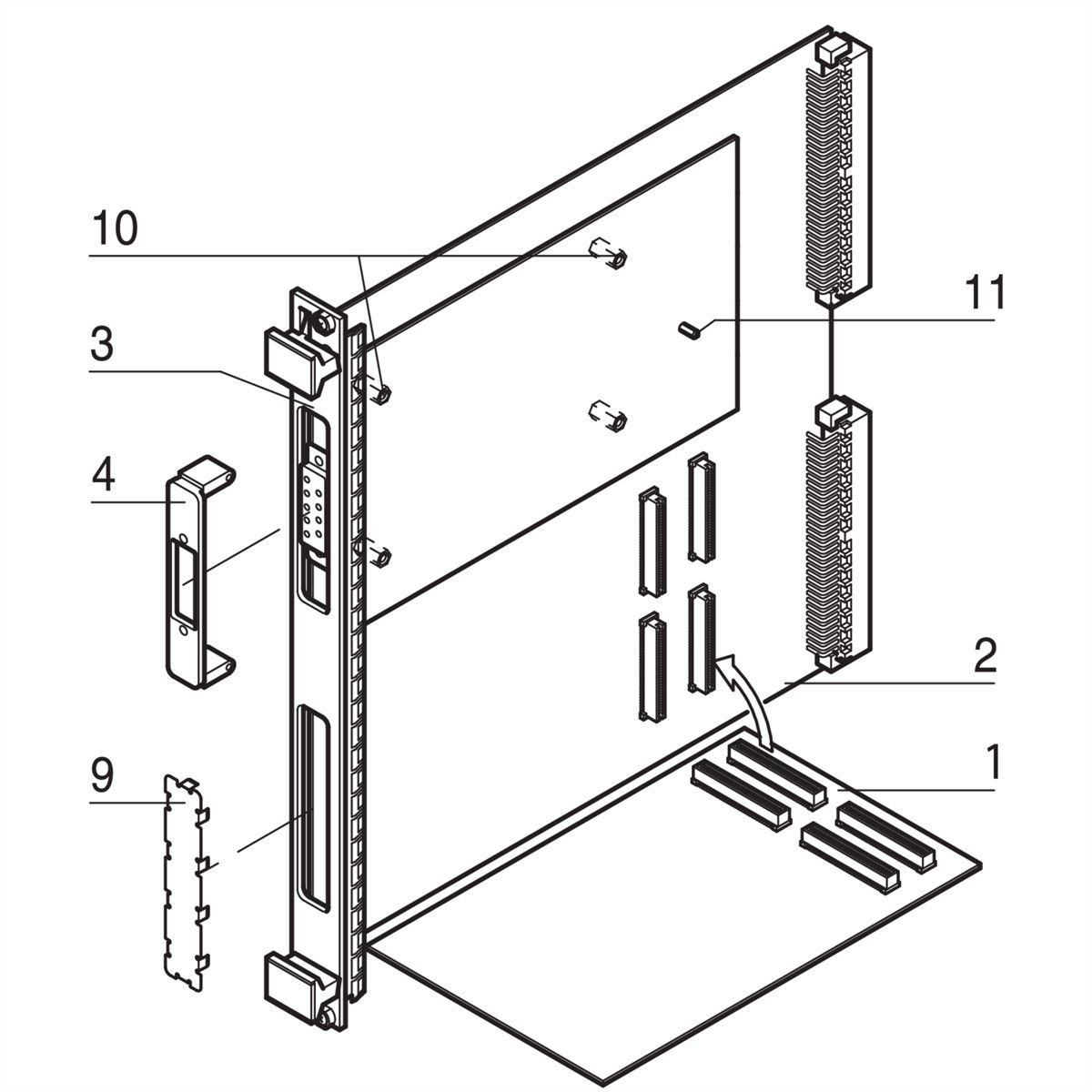SCHROFF Abstandhalter zur Montage der PMC Mezzanine-Karten - ABSTANDHALTER GEW.B M2,5X10